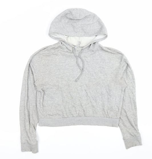 H&M Women’s Grey Hoodie Sweatshirt Small Cotton Blend Casual