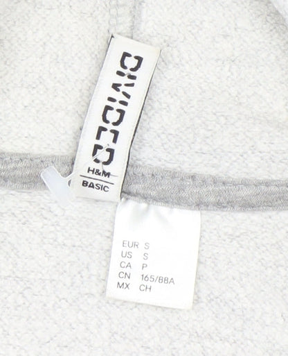 Womens UK Size S H&M Grey Pullover Hoodie