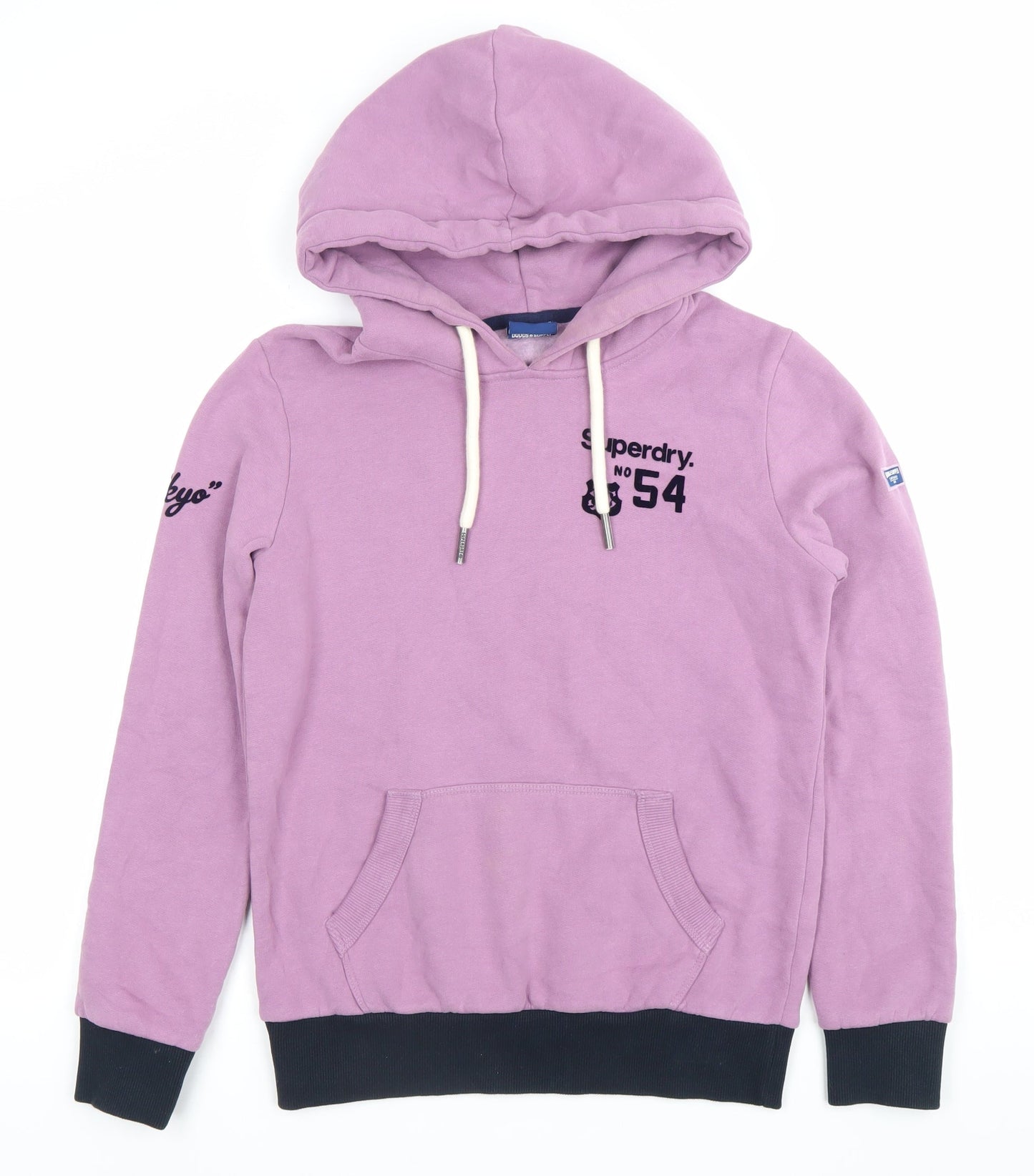 Womens UK Size 8 Superdry Purple Pullover Hoodie