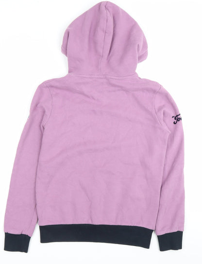 Womens UK Size 8 Superdry Purple Pullover Hoodie