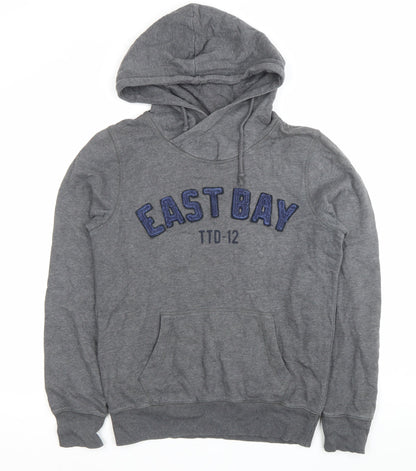 Tom Tailor Mens Grey Hoodie Small Pullover Embroidered East Bay