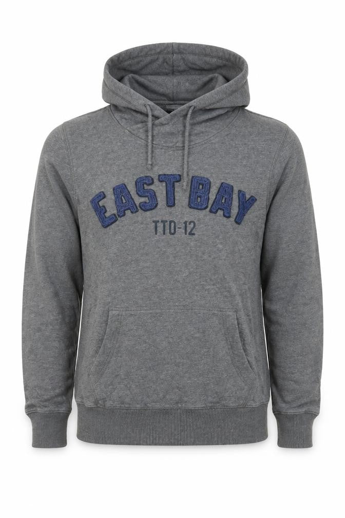 Tom Tailor Mens Grey Hoodie Small Pullover Embroidered East Bay