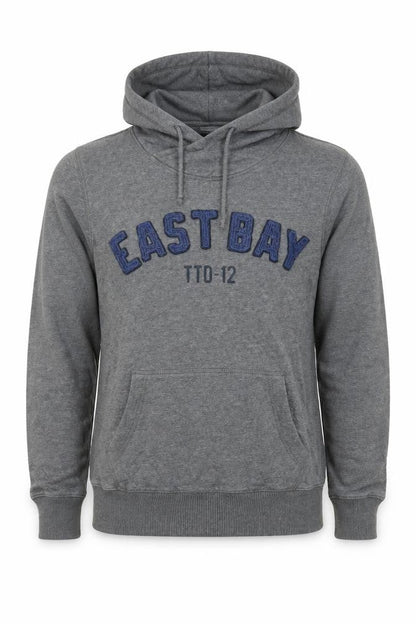 Tom Tailor Mens Grey Hoodie Small Pullover Embroidered East Bay