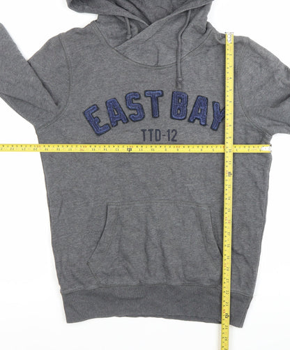 Tom Tailor Mens Grey Hoodie Small Pullover Embroidered East Bay