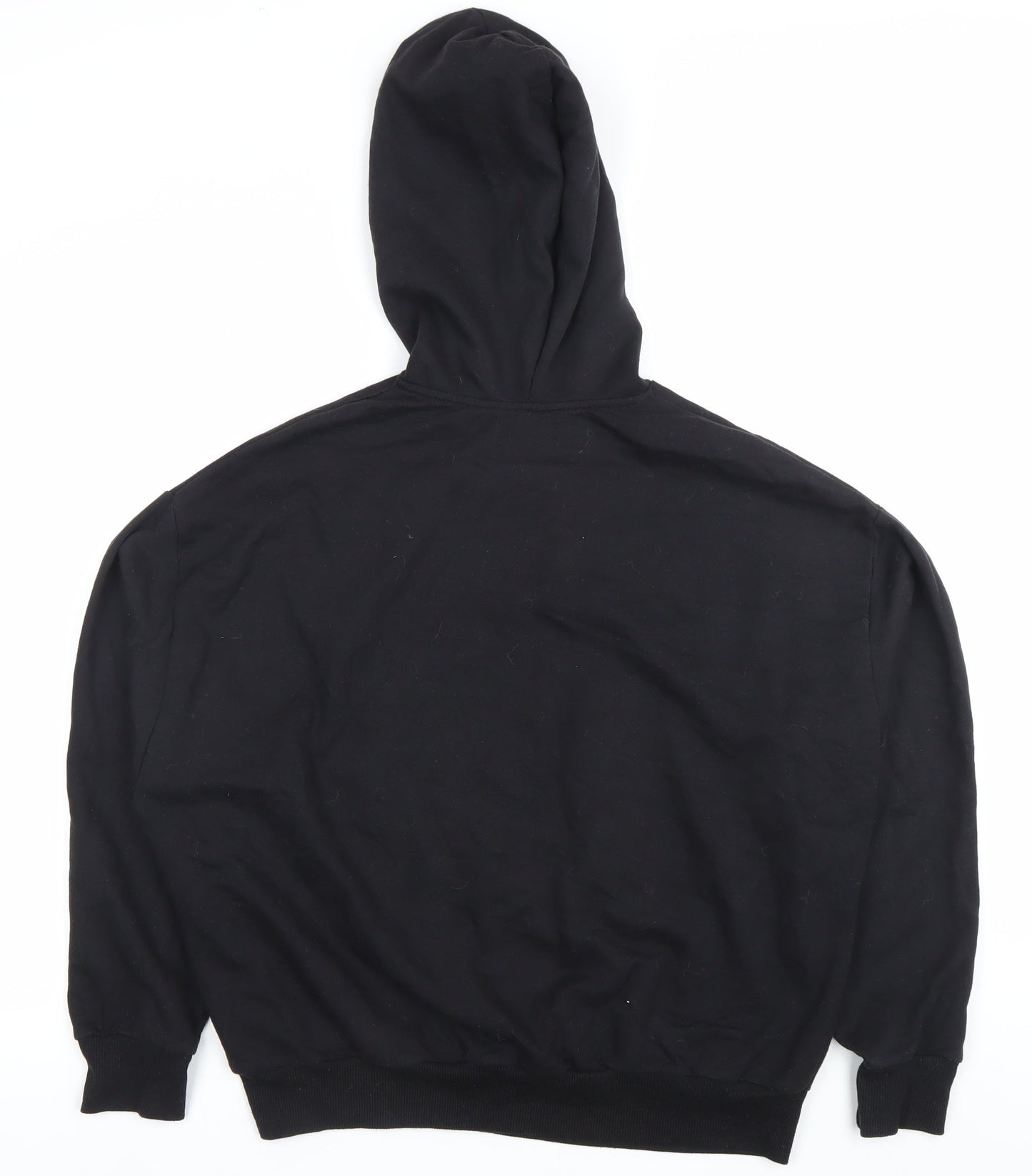 Womens UK Size S Pull&Bear Black Pullover Hoodie