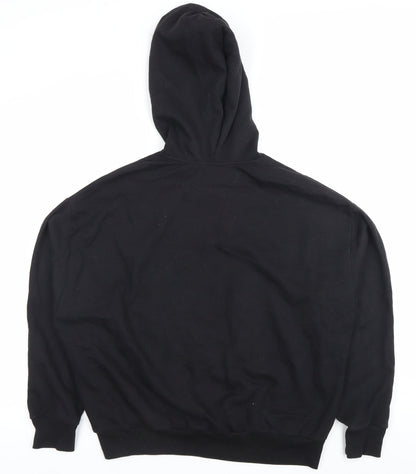 Womens UK Size S Pull&Bear Black Pullover Hoodie