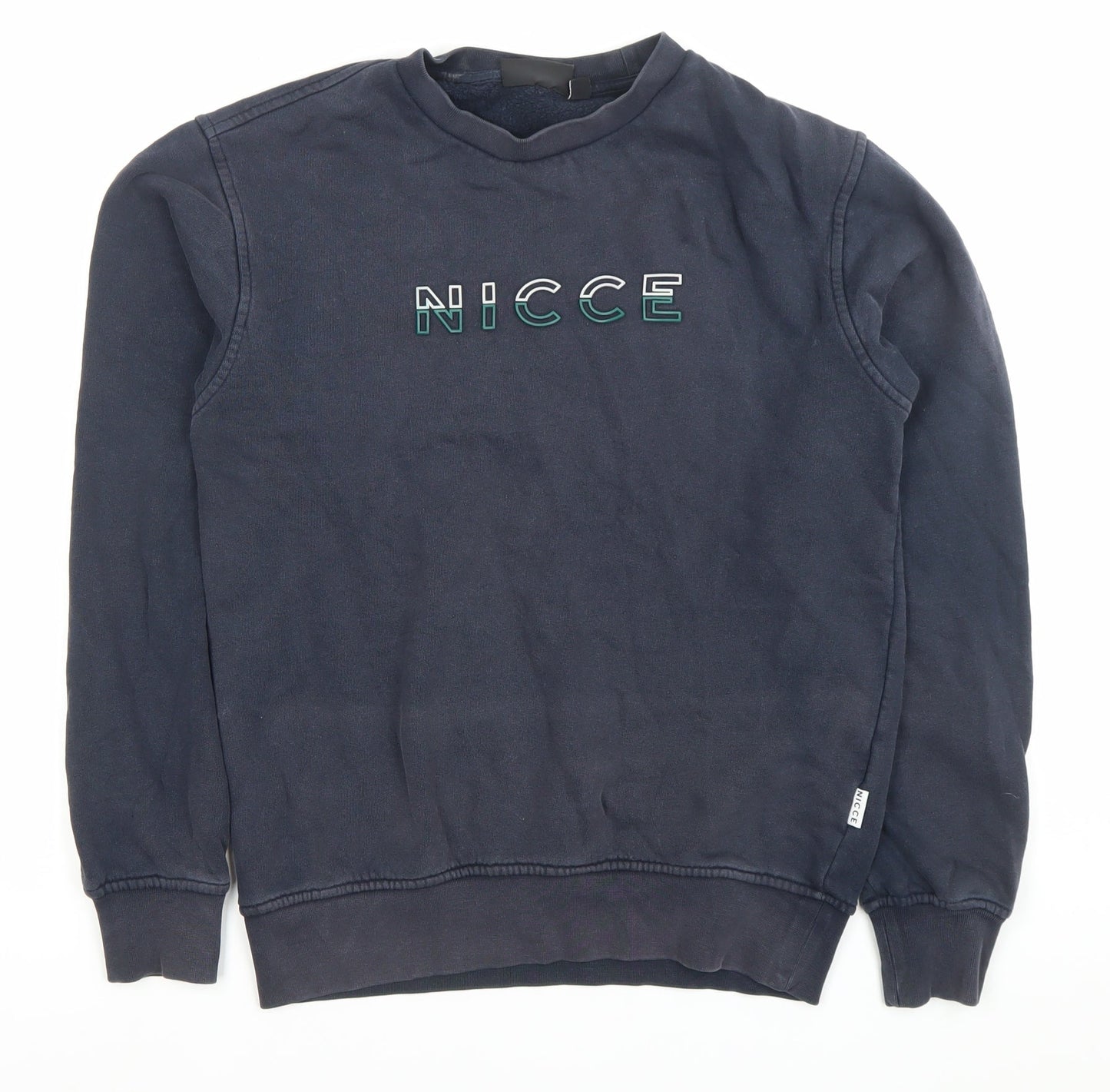 Mens UK Size XS NICCE Blue Pullover Sweatshirt