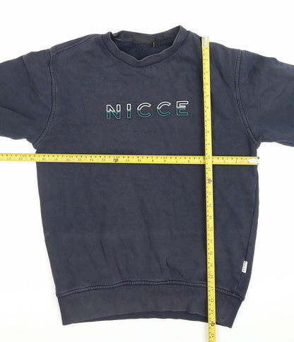Mens UK Size XS NICCE Blue Pullover Sweatshirt