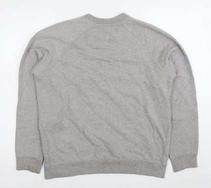 Weird Fish Mens Grey Medium Graphic Logo Pullover Sweatshirt