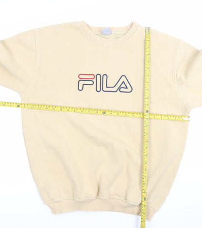 Mens UK Size L FILA Beige Pullover Sweatshirt