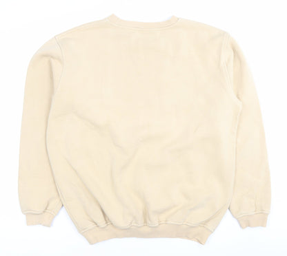 Mens UK Size L FILA Beige Pullover Sweatshirt
