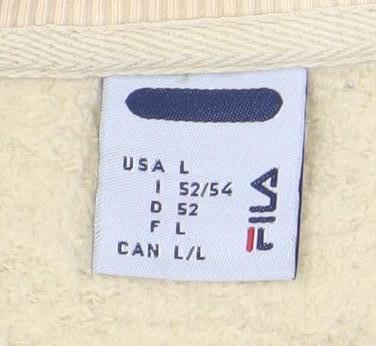 Mens UK Size L FILA Beige Pullover Sweatshirt