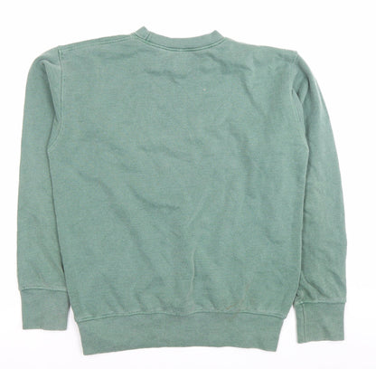 Daisy Street Womens Green XS Sweatshirt Pullover Cotton National League