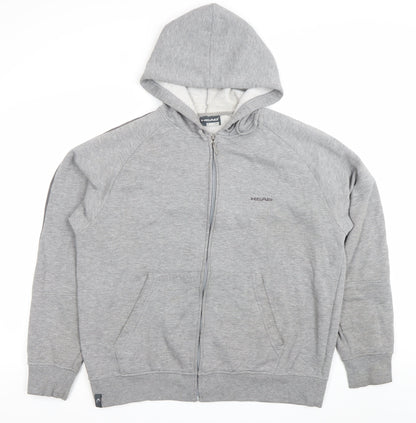Mens UK Size L HEAD Grey Full Zip Hoodie