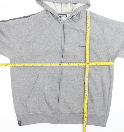 Mens UK Size L HEAD Grey Full Zip Hoodie