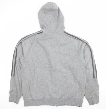 Mens UK Size L HEAD Grey Full Zip Hoodie