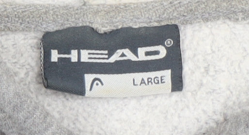 Mens UK Size L HEAD Grey Full Zip Hoodie