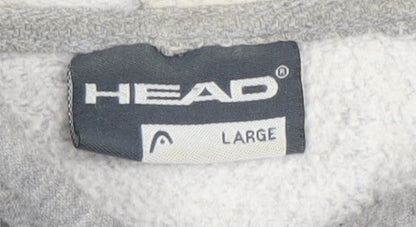Mens UK Size L HEAD Grey Full Zip Hoodie