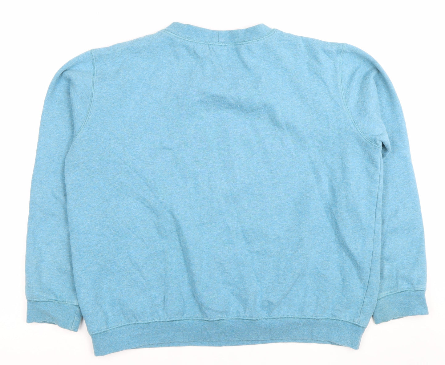 Damart Women’s Blue Embroidered Pullover Sweatshirt Size 12/14