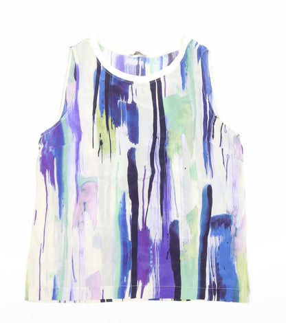 Womens UK Size 12 Jigsaw Multicoloured Basic Tank
