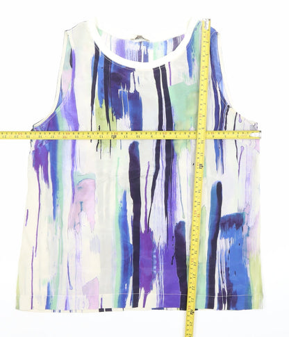 Womens UK Size 12 Jigsaw Multicoloured Basic Tank