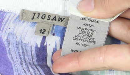 Womens UK Size 12 Jigsaw Multicoloured Basic Tank