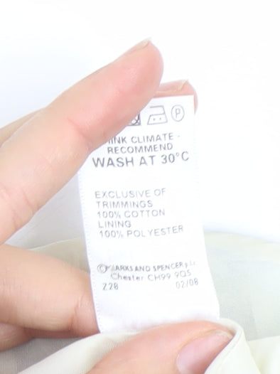 Marks and Spencer Womens Black Floral A-Line Skirt Size 12