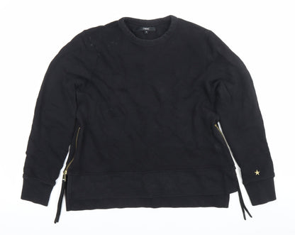Womens UK Size 12 NEXT Black Pullover Sweatshirt
