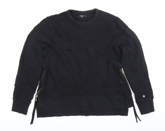 Womens UK Size 12 NEXT Black Pullover Sweatshirt