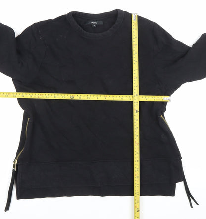 Womens UK Size 12 NEXT Black Pullover Sweatshirt