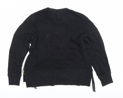 Womens UK Size 12 NEXT Black Pullover Sweatshirt