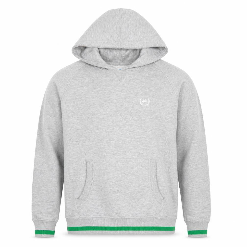 Super Men's Grey Pullover Hoodie Size L with Logo