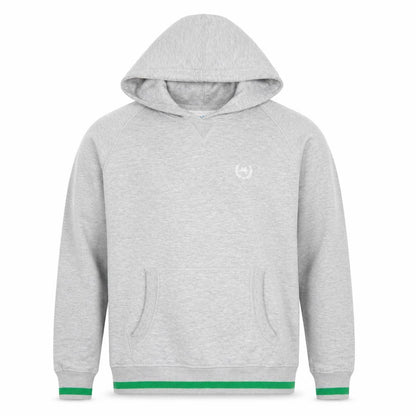 Super Men's Grey Pullover Hoodie Size L with Logo