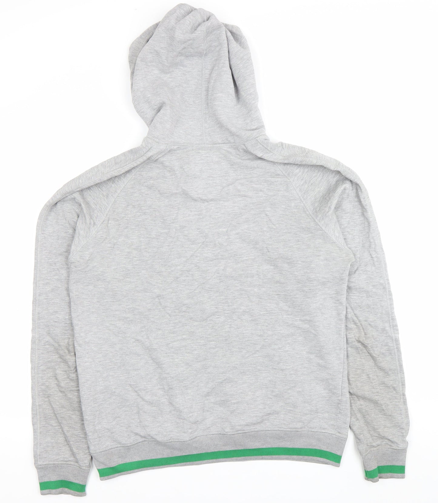 Super Men's Grey Pullover Hoodie Size L with Logo