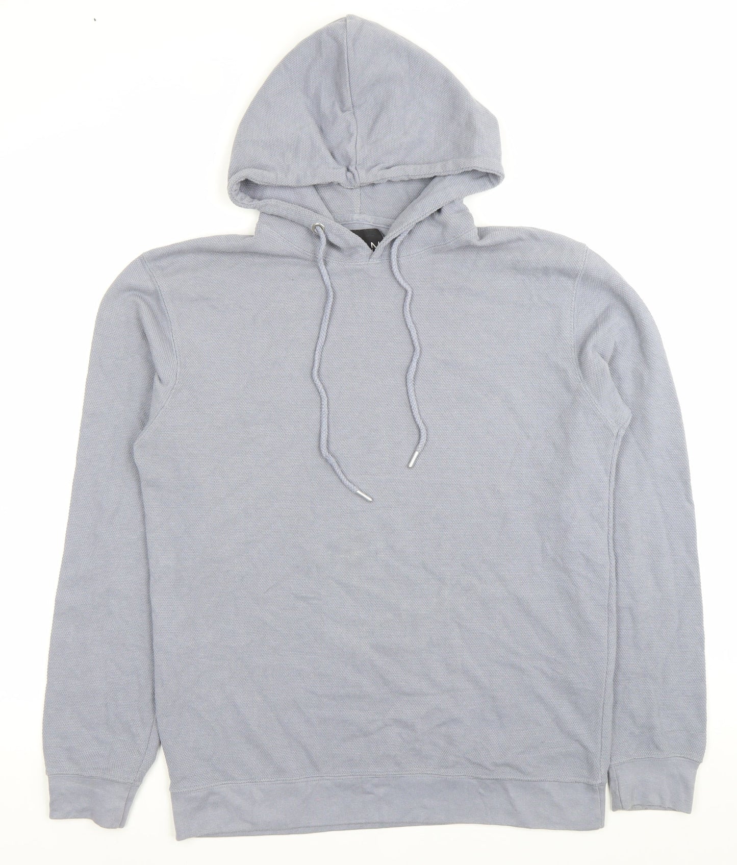 Mens UK Size M boohooMAN Grey Pullover Hoodie