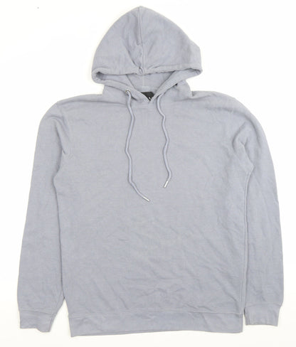 Mens UK Size M boohooMAN Grey Pullover Hoodie