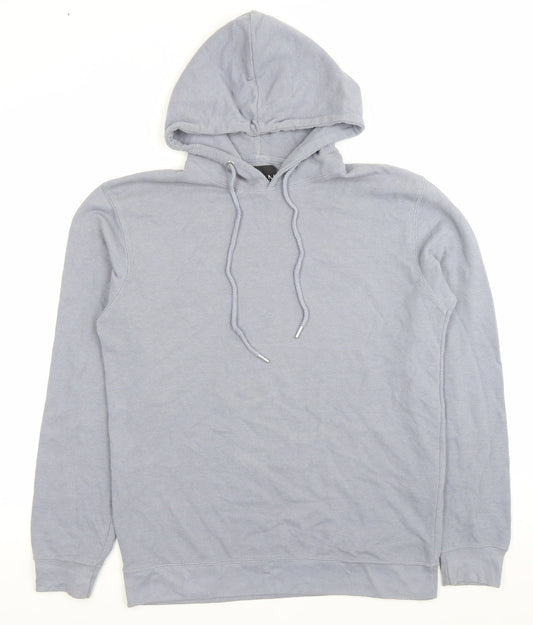 Mens UK Size M boohooMAN Grey Pullover Hoodie