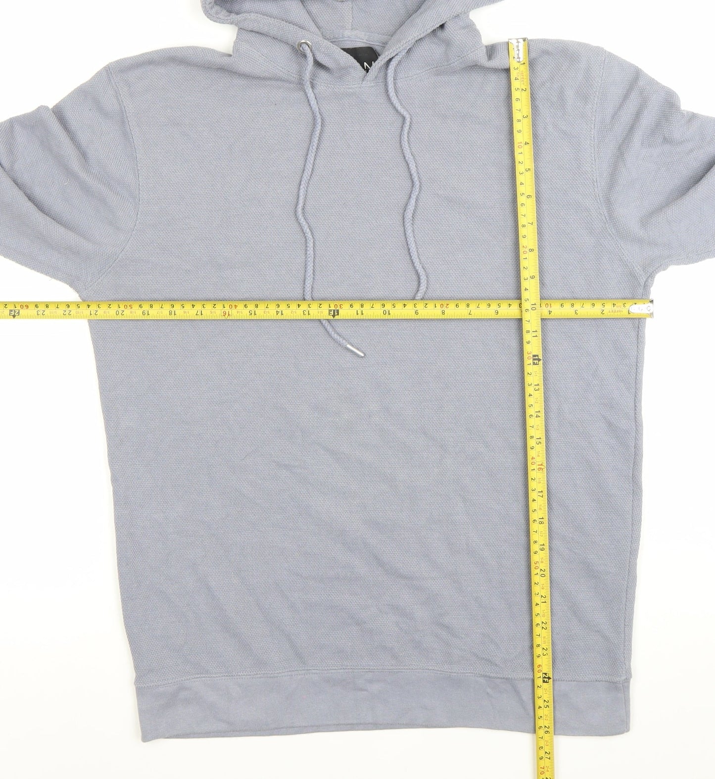 Mens UK Size M boohooMAN Grey Pullover Hoodie