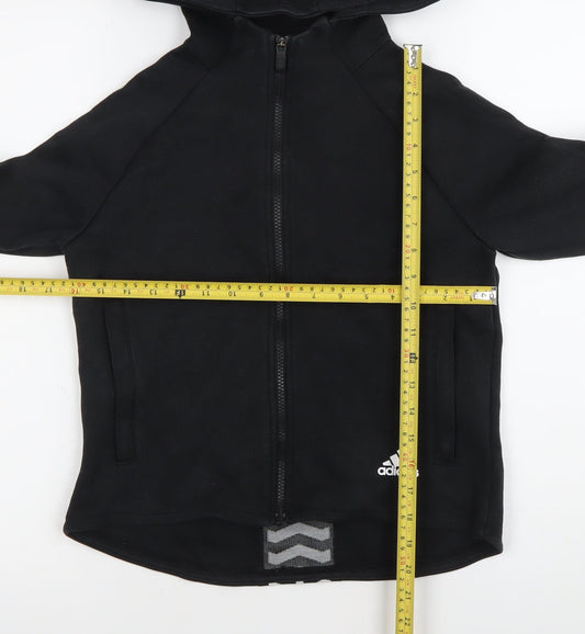 Adidas Women Black Full Zip Hoodie Jacket Size M Sportswear