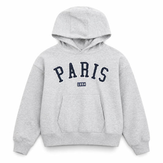 Very Boys Grey Pullover Hoodie 11 Years Paris Logo Long Sleeve