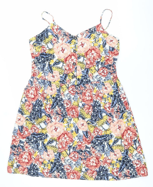 Esmara Womens Multicoloured Floral A-Line Dress Size 16