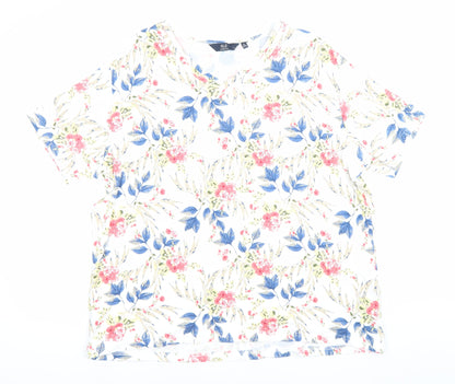 Womens UK Size 2224 Isle Essentials Multicoloured Basic T-Shirt