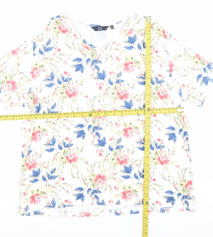 Womens UK Size 2224 Isle Essentials Multicoloured Basic T-Shirt