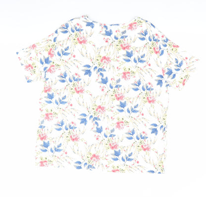 Womens UK Size 2224 Isle Essentials Multicoloured Basic T-Shirt