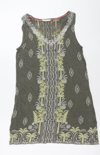 Womens UK Size 8 White Stuff Green Tunic Tank