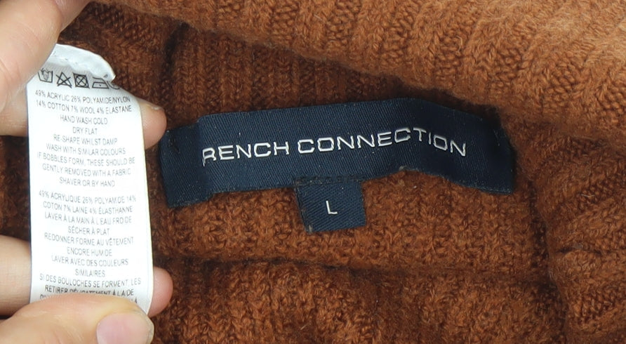 Womens UK Size L French Connection Multicoloured Pullover Jumper