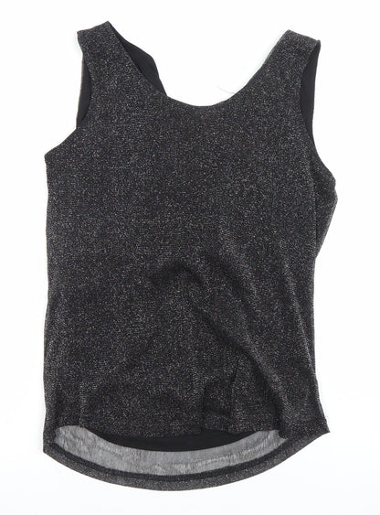 Womens UK Size M VILA Black Camisole Tank