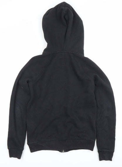 Womens UK Size 6 Jack Wills Black Full Zip Hoodie