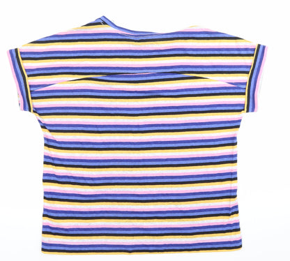 Womens UK Size 14 Marks and Spencer Multicoloured Basic T-Shirt