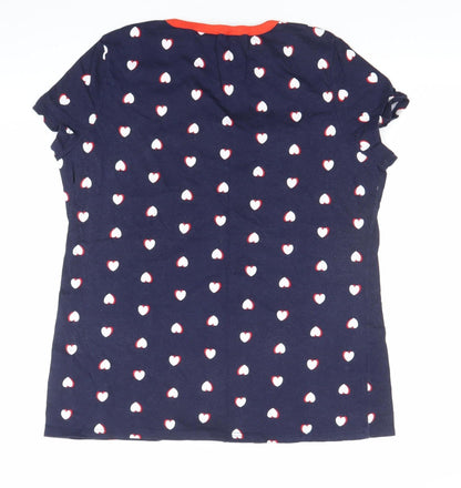Womens UK Size 16 Dorothy Perkins Blue Basic T-Shirt